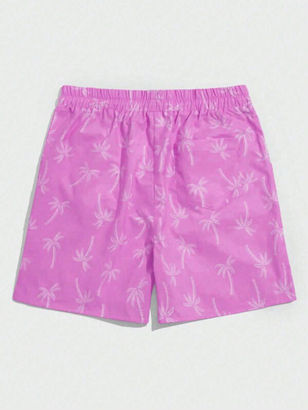 ROMWE Street Life Short à cordon de serrage avec impression simple pour hommes – Image 9