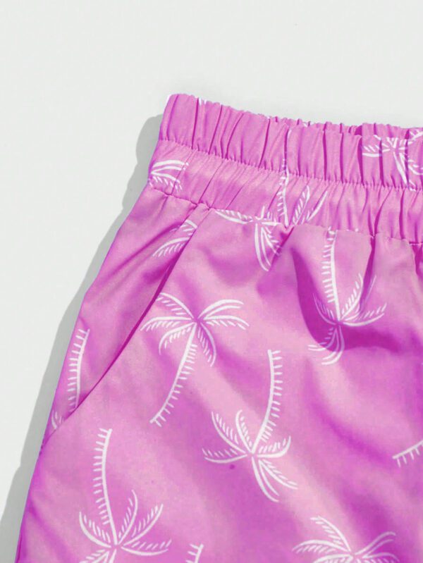 ROMWE Street Life Short à cordon de serrage avec impression simple pour hommes – Image 10