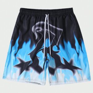 ROMWE Street Life Shorts décontractés à imprimé aléatoire pour homme, pour un port quotidien