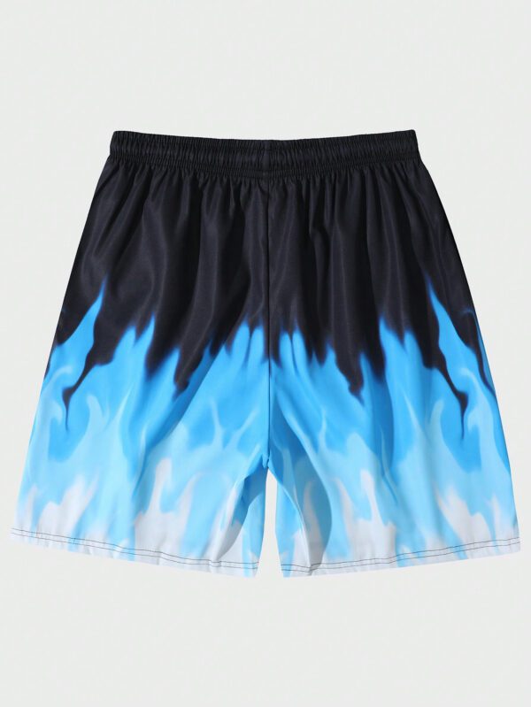 ROMWE Street Life Shorts décontractés à imprimé aléatoire pour homme, pour un port quotidien – Image 3