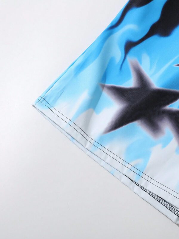 ROMWE Street Life Shorts décontractés à imprimé aléatoire pour homme, pour un port quotidien – Image 7