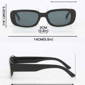 5 paires de lunettes de soleil mode anti-UV unisexe, convenant pour la décoration quotidienne et s'assortissant aux accessoires de plage pour femmes