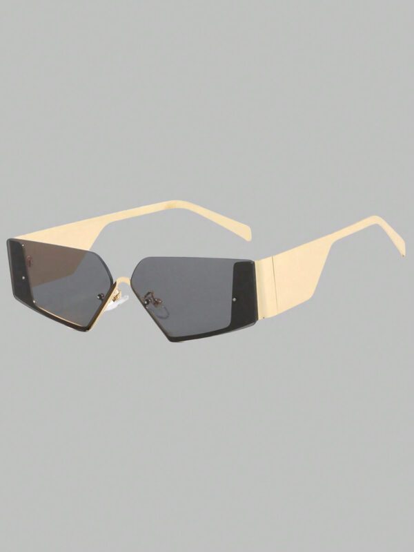 Nouvelles lunettes de mode futuristes tendance sans monture pour femmes, accessoires de style de rue personnalisés pour les femmes, lunettes de soleil – Image 5