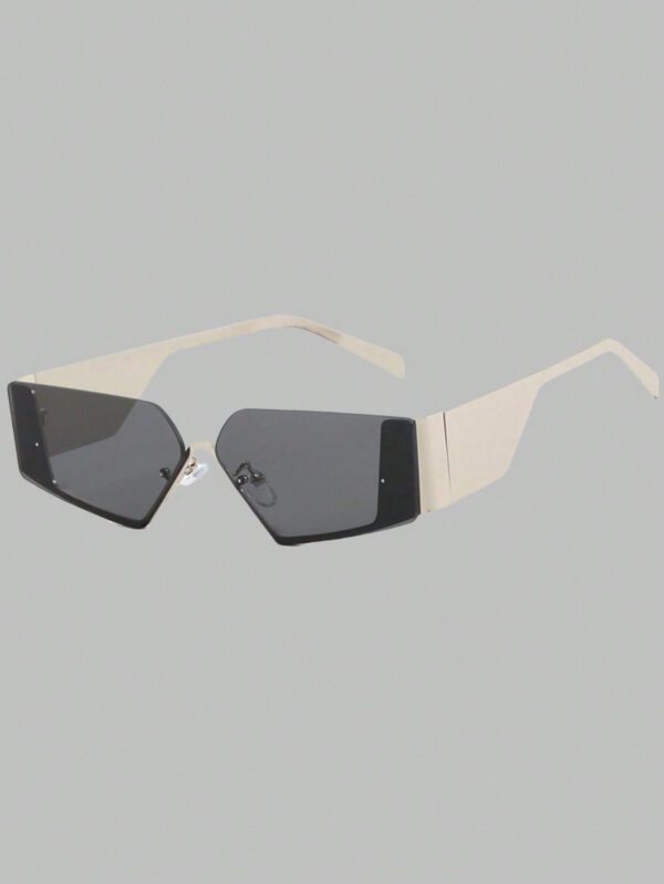 Nouvelles lunettes de mode futuristes tendance sans monture pour femmes, accessoires de style de rue personnalisés pour les femmes, lunettes de soleil – Image 6