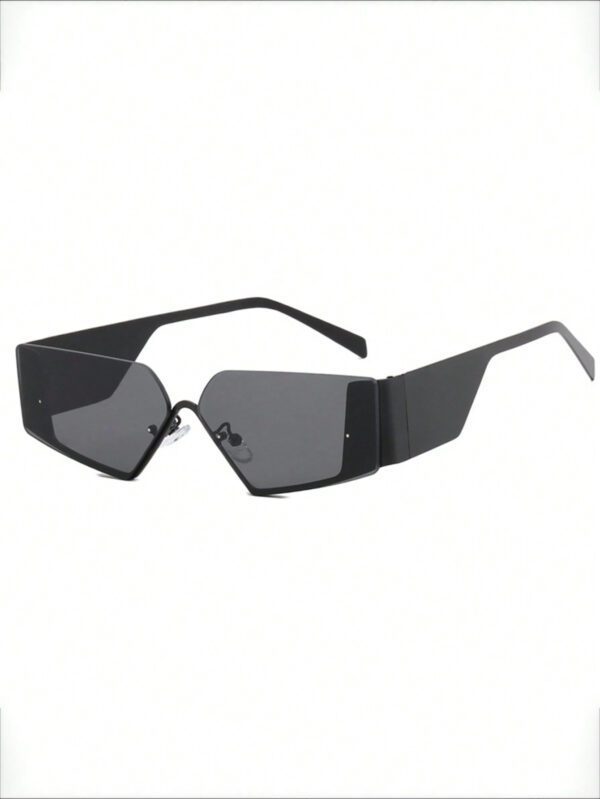 Nouvelles lunettes de mode futuristes tendance sans monture pour femmes, accessoires de style de rue personnalisés pour les femmes, lunettes de soleil – Image 9