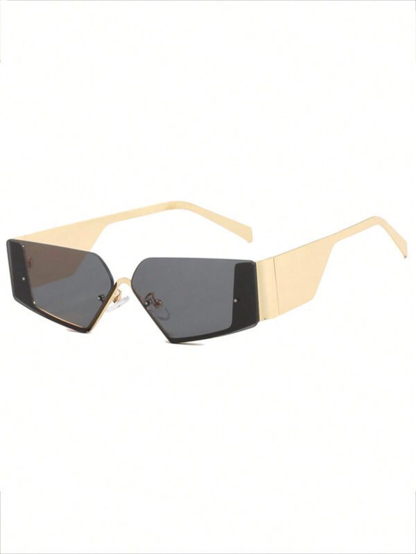 Nouvelles lunettes de mode futuristes tendance sans monture pour femmes, accessoires de style de rue personnalisés pour les femmes, lunettes de soleil – Image 10