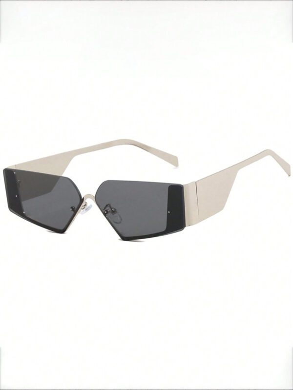 Nouvelles lunettes de mode futuristes tendance sans monture pour femmes, accessoires de style de rue personnalisés pour les femmes, lunettes de soleil – Image 11