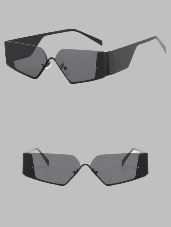 Nouvelles lunettes de mode futuristes tendance sans monture pour femmes, accessoires de style de rue personnalisés pour les femmes, lunettes de soleil – Image 13