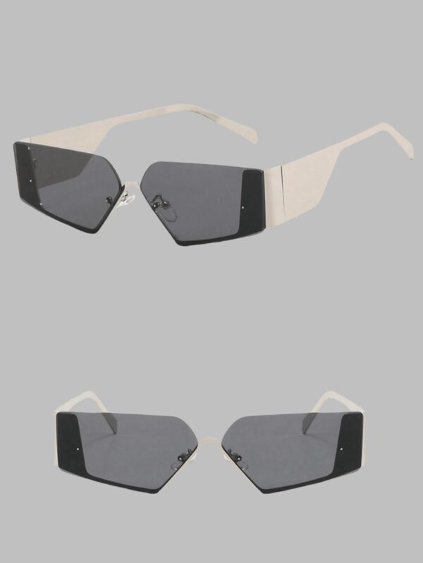 Nouvelles lunettes de mode futuristes tendance sans monture pour femmes, accessoires de style de rue personnalisés pour les femmes, lunettes de soleil – Image 15