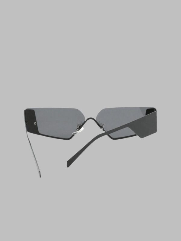 Nouvelles lunettes de mode futuristes tendance sans monture pour femmes, accessoires de style de rue personnalisés pour les femmes, lunettes de soleil – Image 16