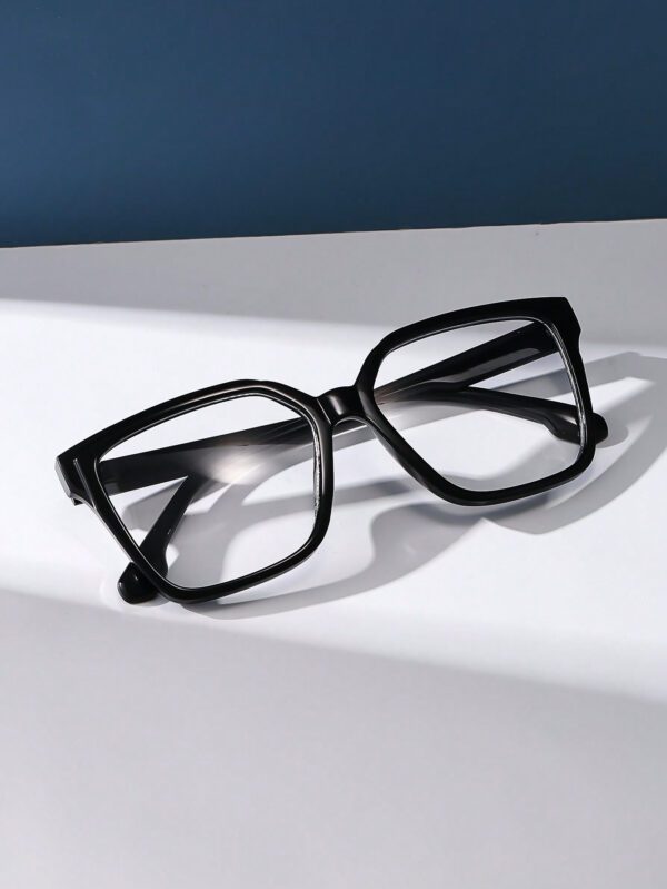 Lunettes de protection contre la lumière bleue en plastique unisexe avec monture œil de chat pour ordinateur, jeux, télévision, smartphone. Accessoires de lunettes anti-lumière bleue à verres transparents pour femmes – Image 6