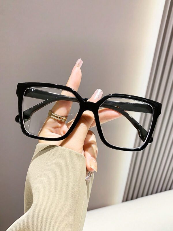 Lunettes de protection contre la lumière bleue en plastique unisexe avec monture œil de chat pour ordinateur, jeux, télévision, smartphone. Accessoires de lunettes anti-lumière bleue à verres transparents pour femmes – Image 9