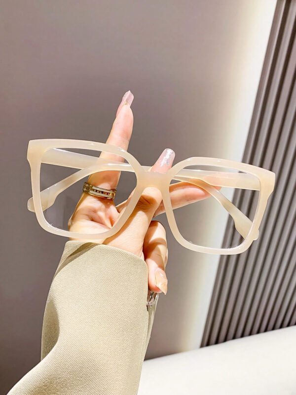 Lunettes de protection contre la lumière bleue en plastique unisexe avec monture œil de chat pour ordinateur, jeux, télévision, smartphone. Accessoires de lunettes anti-lumière bleue à verres transparents pour femmes – Image 11