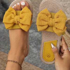 Femme Sandales minimaliste à bande unique en polyester vacances