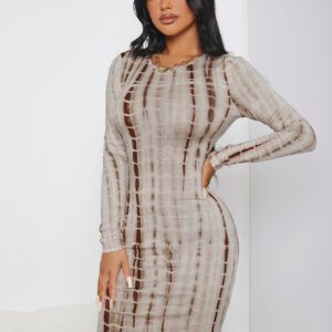 SHEIN SXY Robe tie dye moulante