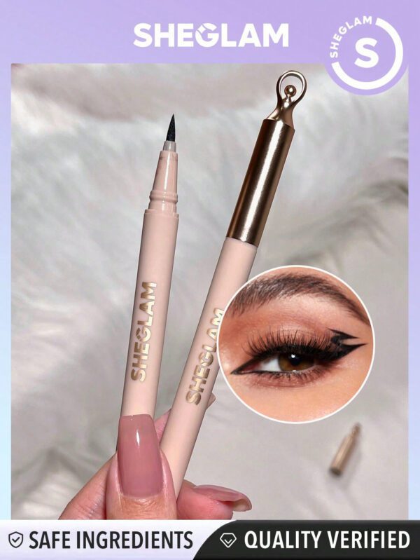 SHEGLAM Eye-Liner ImperméAble Eye Infinity     NoëL Cadeau De NoëL Hiver Thanksgiving DéCoration De NoëL Maquillage FÊTe Plage Voyage Vacances Rose Y305K NoëL Cadeau De NoëL Hiver Thanksgiving DéCoration De NoëL Maquillage FÊTe Plage Voyage Vacances Rose Y2K Promos Offres Camping ExtéRieur PréSent – Image 4