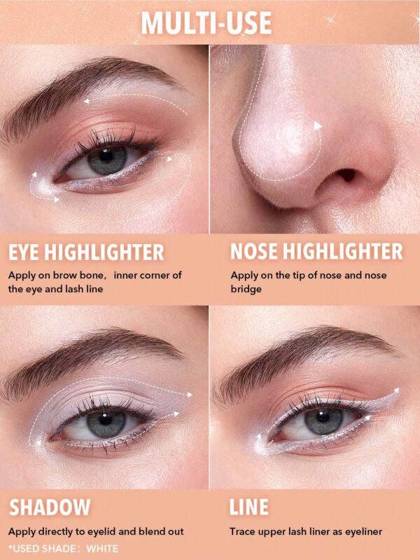 SHEGLAM Ombre à PaupièRes Major Beam Blast-White     NoëL Cadeau De NoëL Hiver Thanksgiving DéCoration De NoëL Maquillage FÊTe Plage Voyage Vacances Rose Y940K NoëL Cadeau De NoëL Hiver Thanksgiving DéCoration De NoëL Maquillage FÊTe Plage Voyage Vacances Rose Y2K Promos Offres Camping ExtéRieur PréSent – Image 8