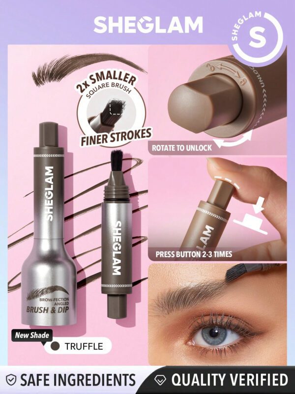 SHEGLAM Pinceau Brow-Fection Incliné Et Dip-Truffle     NoëL Cadeau De NoëL Hiver Thanksgiving DéCoration De NoëL Maquillage FÊTe Plage Voyage Vacances Rose Y869K NoëL Cadeau De NoëL Hiver Thanksgiving DéCoration De NoëL Maquillage FÊTe Plage Voyage Vacances Rose Y2K Promos Offres Camping ExtéRieur PréSent