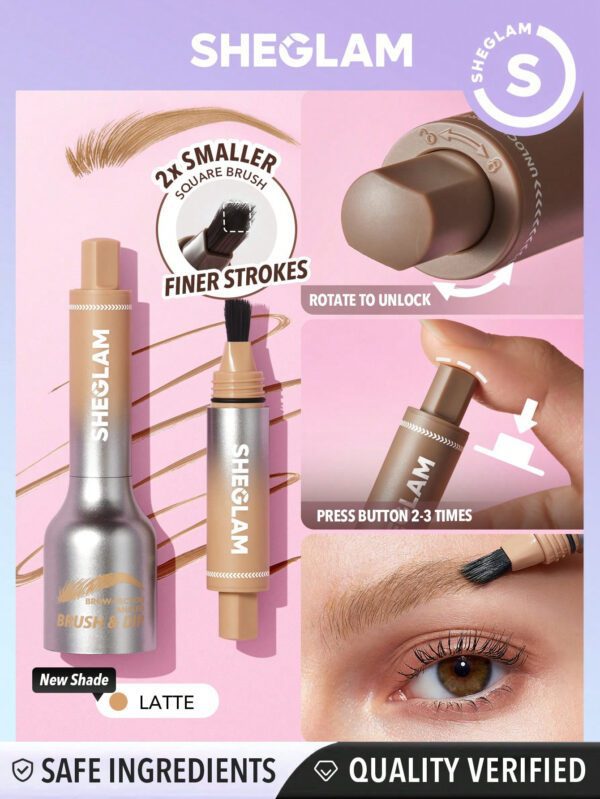 SHEGLAM Pinceau Brow-Fection Incliné Et Dip-Truffle     NoëL Cadeau De NoëL Hiver Thanksgiving DéCoration De NoëL Maquillage FÊTe Plage Voyage Vacances Rose Y869K NoëL Cadeau De NoëL Hiver Thanksgiving DéCoration De NoëL Maquillage FÊTe Plage Voyage Vacances Rose Y2K Promos Offres Camping ExtéRieur PréSent – Image 2