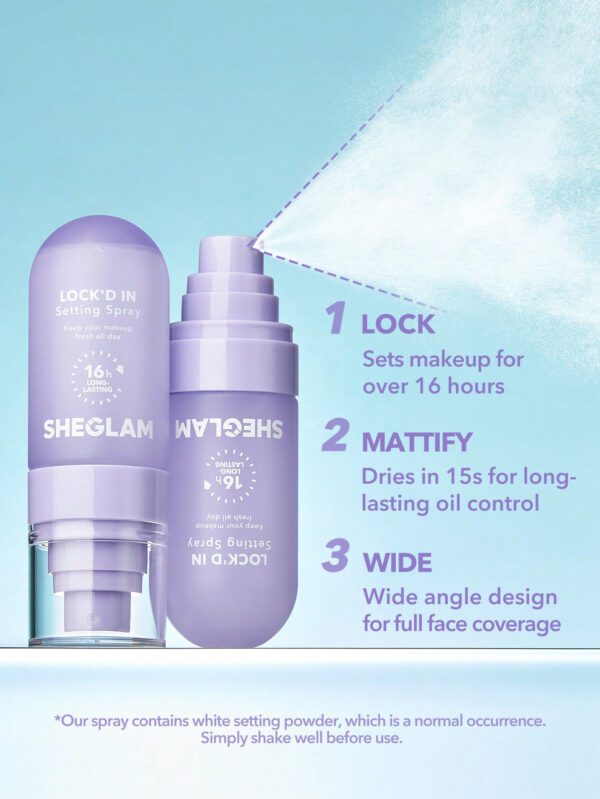 SHEGLAM Spray Fixant Lock'D In     NoëL Cadeau De NoëL Hiver Thanksgiving DéCoration De NoëL Maquillage FÊTe Plage Voyage Vacances Rose Y204K NoëL Cadeau De NoëL Hiver Thanksgiving DéCoration De NoëL Maquillage FÊTe Plage Voyage Vacances Rose Y2K Promos Offres Camping ExtéRieur PréSent – Image 6