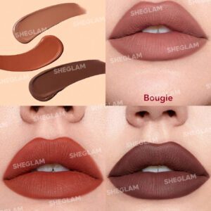 SHEGLAM Ensemble De 3 Mini Rouges À LèVres Liquides Mats- Beach, Longue DuréE, Nourrissant À L'Huile De Tournesol, RéDuisant Les Ridules Des LèVres, Ensemble De Voyage De Rouges À LèVres Liquides     NoëL Cadeau De NoëL Hiver Thanksgiving DéCoration De NoëL Maquillage FÊTe Plage Voyage Vacances Rose Y1260K NoëL Cadeau De NoëL Hiver Thanksgiving DéCoration De NoëL Maquillage FÊTe Plage Voyage Vacances Rose Y2K Promos Offres Camping ExtéRieur PréSent
