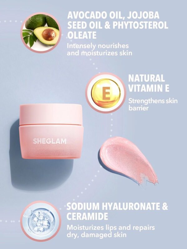 SHEGLAM CrèMe De Soin Pour Les LèVres- Pillow Lips     NoëL Cadeau De NoëL Hiver Thanksgiving DéCoration De NoëL Maquillage FÊTe Plage Voyage Vacances Rose Y572K NoëL Cadeau De NoëL Hiver Thanksgiving DéCoration De NoëL Maquillage FÊTe Plage Voyage Vacances Rose Y2K Promos Offres Camping ExtéRieur PréSent – Image 4