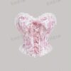 SHEIN MOD Bustier À Lacets Décoratif avec Motif de Fleurs