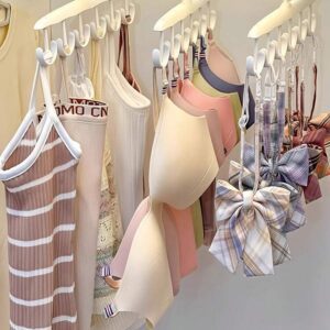 1 pièce Cintre à vêtements multifonctionnel rotatif avec crochet