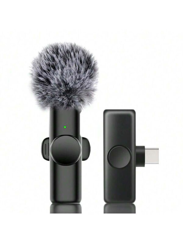 Microphone cravate sans fil compatible avec iPhone et Type-C – Image 2