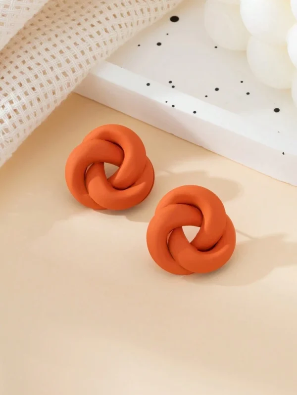 Boucle d’oreille style Punk Torsadée – Image 4