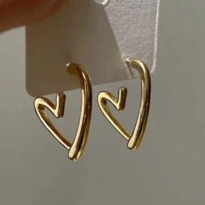 Boucle D’oreille Clous en forme de cœur