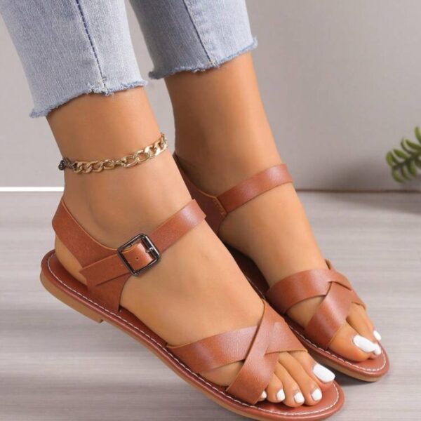Sandales confortables, légères et polyvalentes d'été pour femmes, avec semelle antidérapante