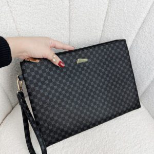 Sac De Poignet Motif Géométrique En PU Mode