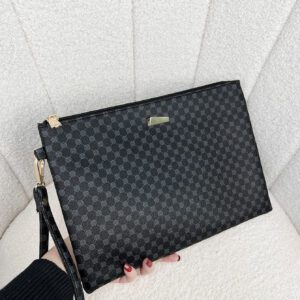 Sac De Poignet Motif Géométrique En PU Mode