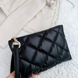 Sac carré matelassé à motif argyle de haute qualité