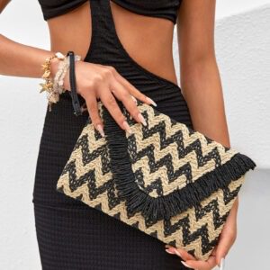 SHEIN VCAY Sac d'embrayage tissé pour adolescents