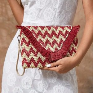 SHEIN VCAY Sac d'embrayage tissé pour adolescents