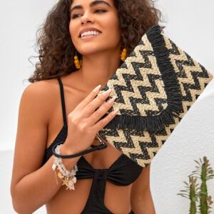 SHEIN VCAY Sac d'embrayage tissé pour adolescents