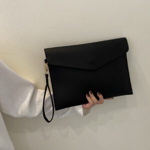 Minimaliste Noir Pochette Élégant Sac Enveloppe