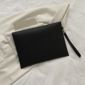 Minimaliste Noir Pochette Élégant Sac Enveloppe