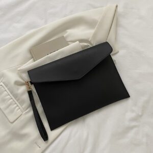 Minimaliste Noir Pochette Élégant Sac Enveloppe