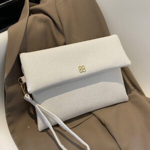 Sac Carré Sac À Rabat Avec Décor Métallique, Pour Femmes, Débutantes Et Travailleurs De Col Blanc, Pour Femme, Pour Rouges À Lèvres Féminins, Pour Dîner/banquet, Pour Le Bal, Pour Mariage, Pour La Fête