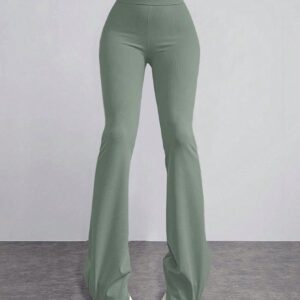 Pantalon évasé taille haute