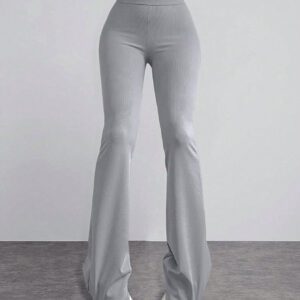 Pantalon évasé taille haute