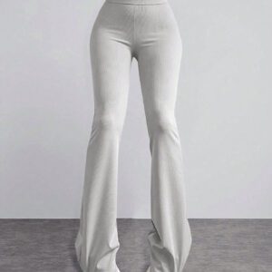 Pantalon évasé taille haute