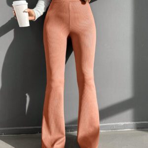 Pantalon évasé taille haute