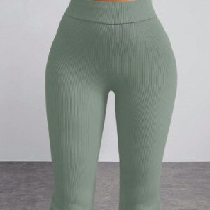 Pantalon évasé taille haute