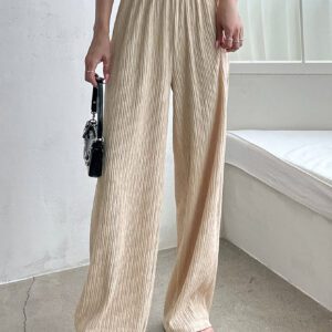 DAZY Pantalon ample taille haute