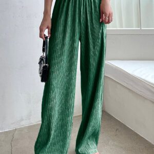 DAZY Pantalon ample taille haute