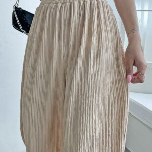 DAZY Pantalon ample taille haute